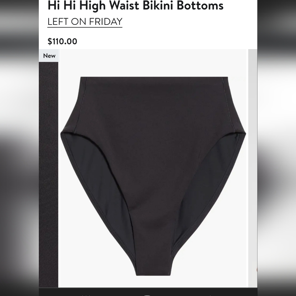 LEFT ON FRIDAY HI HI HIGH WAIST BIKINI BOTTOMS /SIZE: XSMALL - Picture 3 of 12